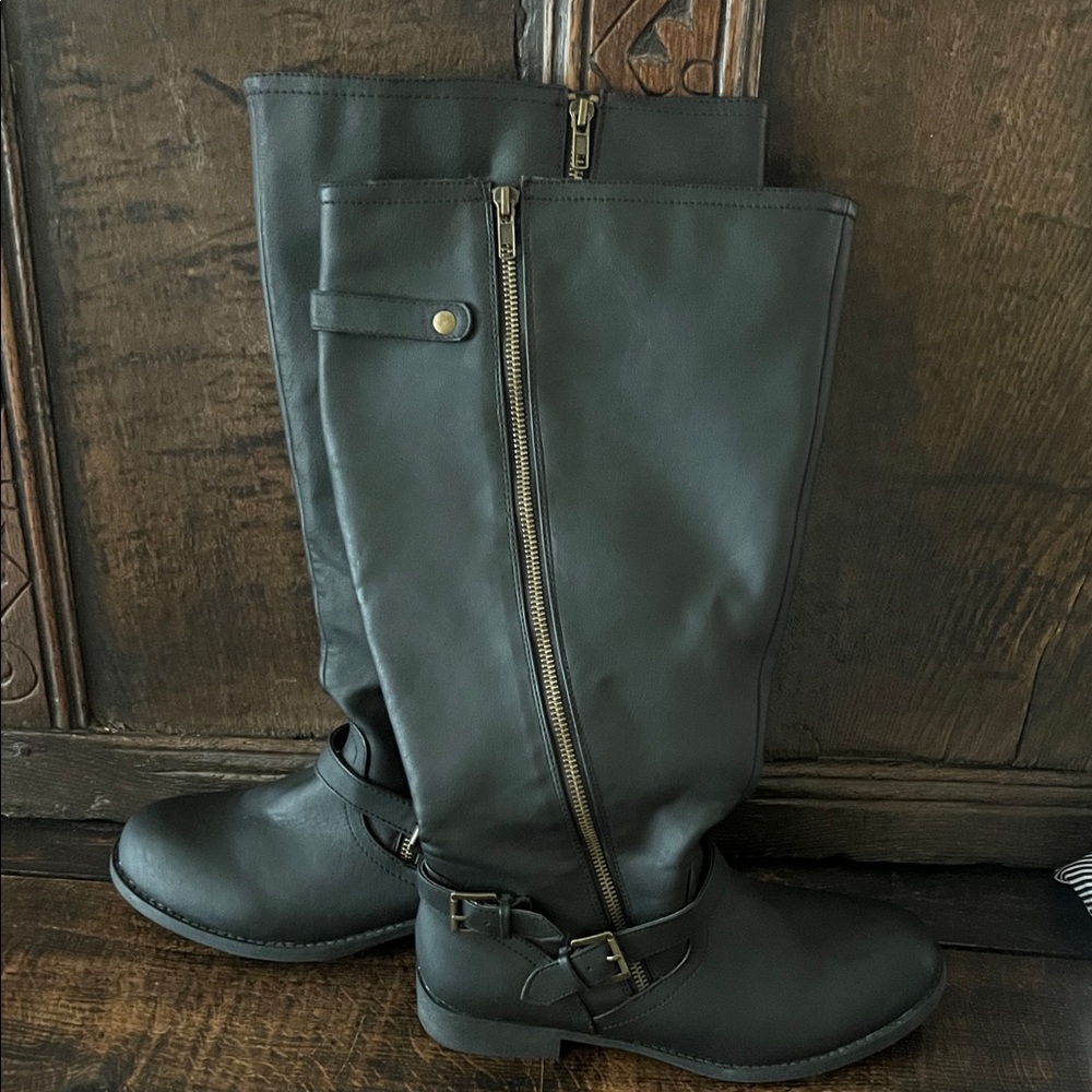 Men's Black Leather Boots